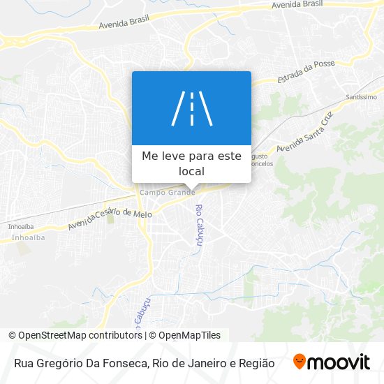 Rua Gregório Da Fonseca mapa