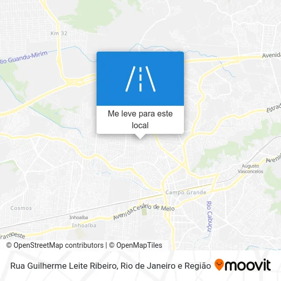 Rua Guilherme Leite Ribeiro mapa