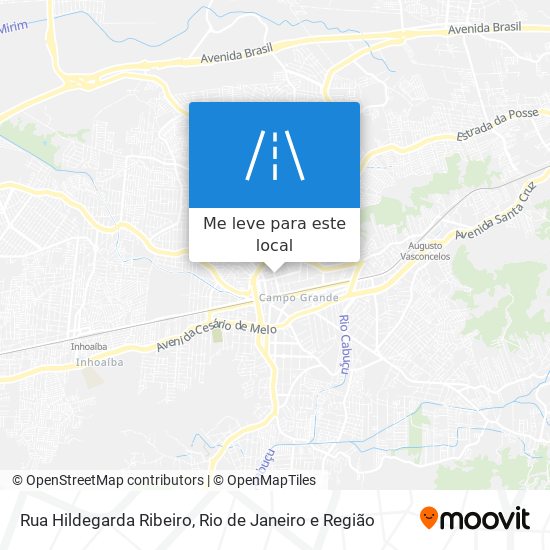 Rua Hildegarda Ribeiro mapa