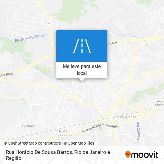 Rua Horácio De Sousa Barros mapa