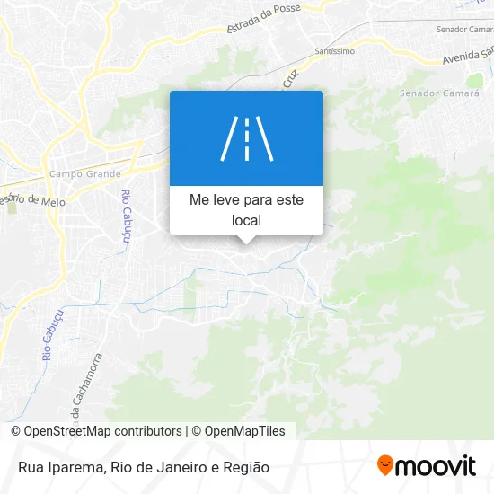 Rua Iparema mapa