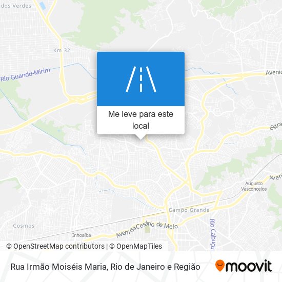 Rua Irmão Moiséis Maria mapa