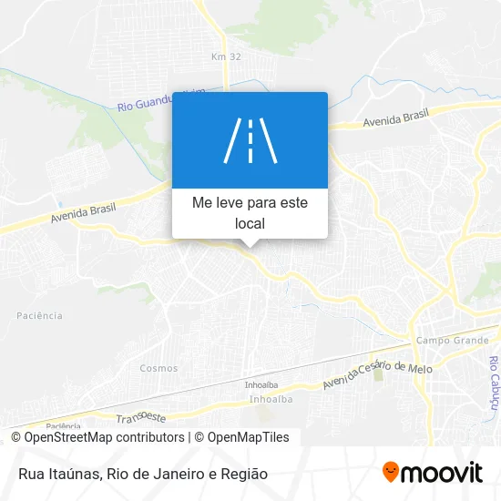Rua Itaúnas mapa