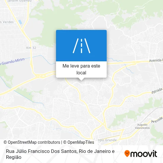 Rua Júlio Francisco Dos Santos mapa