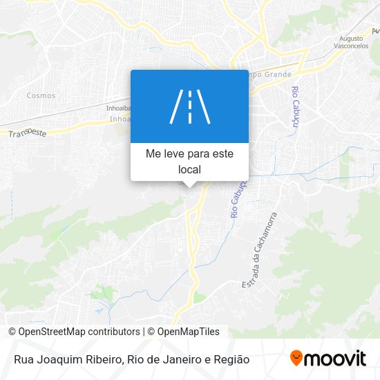 Rua Joaquim Ribeiro mapa