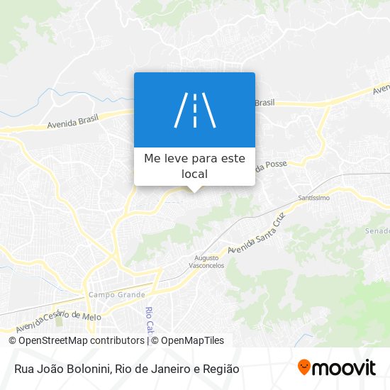 Rua João Bolonini mapa