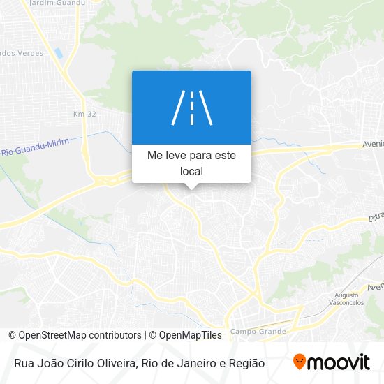 Rua João Cirilo Oliveira mapa