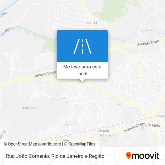 Rua João Comenio mapa