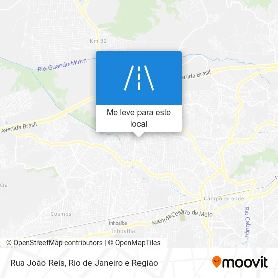Rua João Reis mapa