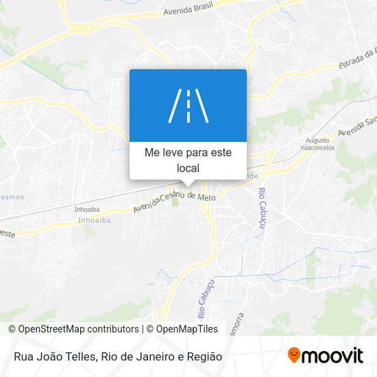 Rua João Telles mapa