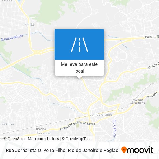 Rua Jornalista Oliveira Filho mapa