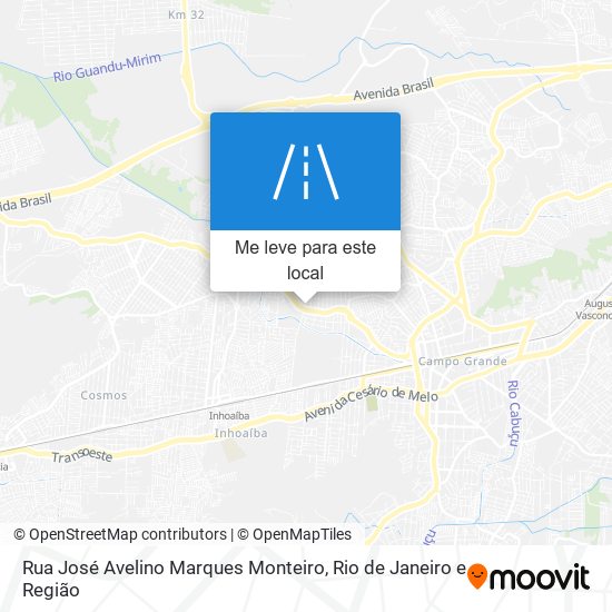 Rua José Avelino Marques Monteiro mapa