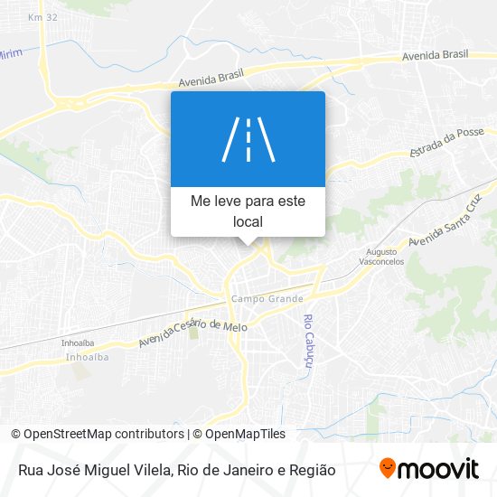 Rua José Miguel Vilela mapa