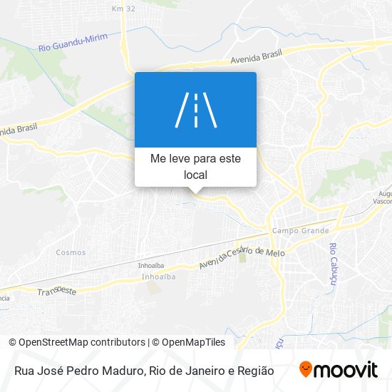 Rua José Pedro Maduro mapa