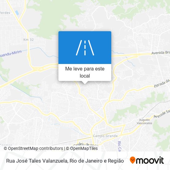 Rua José Tales Valanzuela mapa