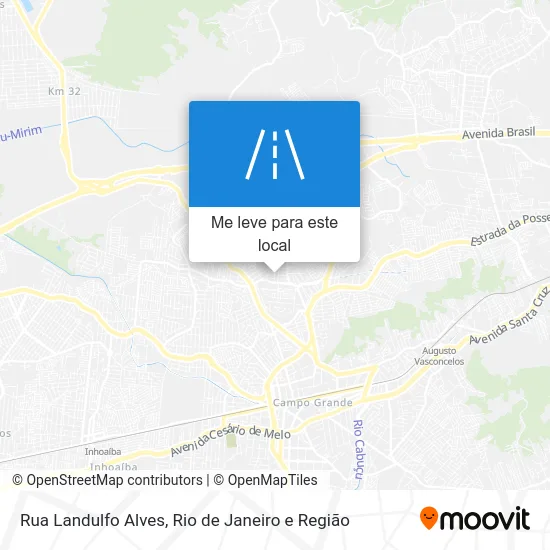 Rua Landulfo Alves mapa