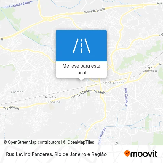 Rua Levino Fanzeres mapa