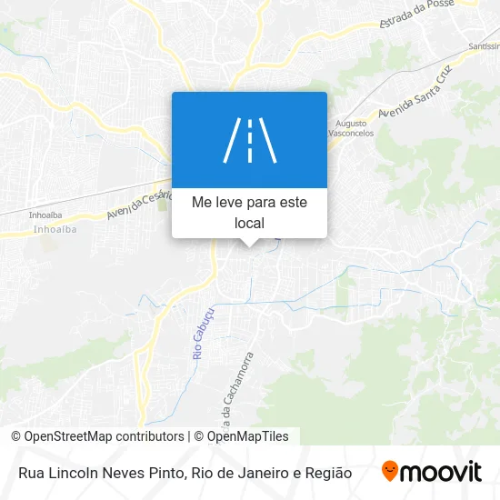 Rua Lincoln Neves Pinto mapa