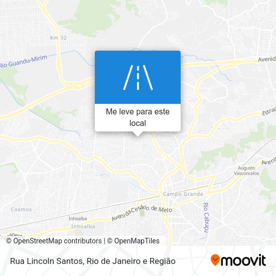 Rua Lincoln Santos mapa