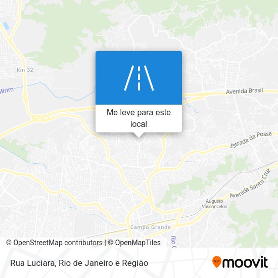 Rua Luciara mapa