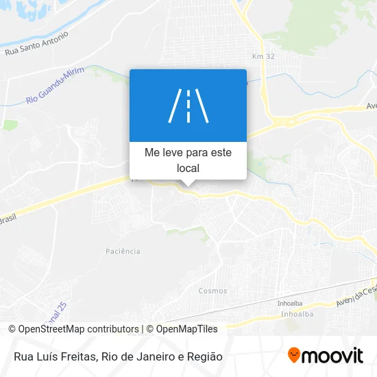 Rua Luís Freitas mapa