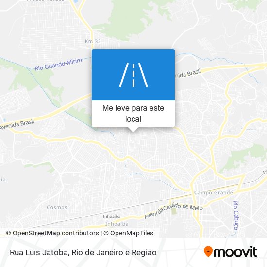 Rua Luís Jatobá mapa