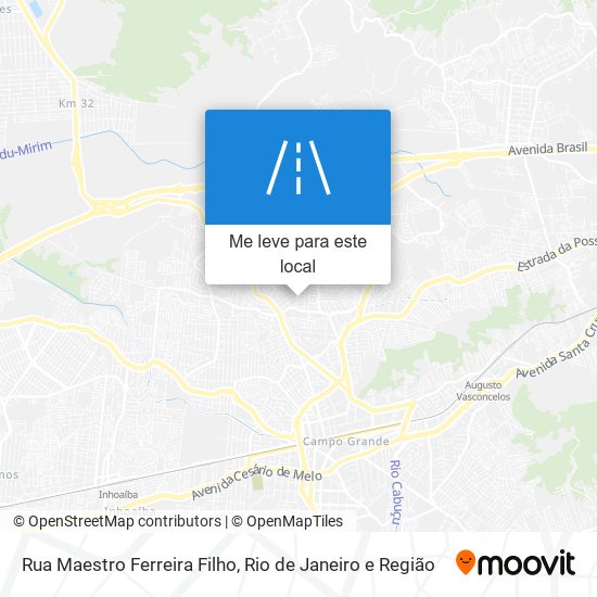 Rua Maestro Ferreira Filho mapa
