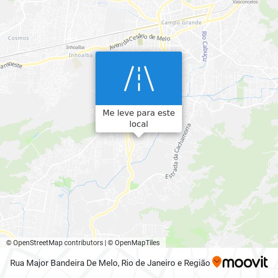 Rua Major Bandeira De Melo mapa