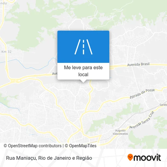 Rua Maniaçu mapa