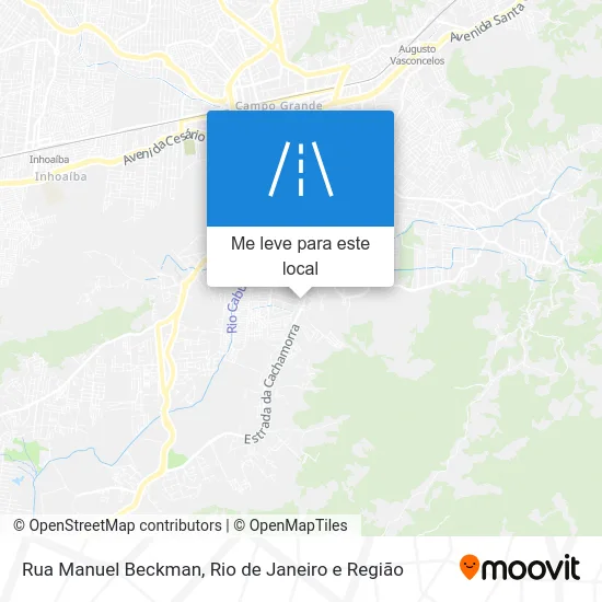 Rua Manuel Beckman mapa