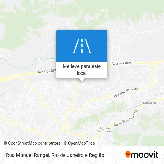 Rua Manuel Rangel mapa