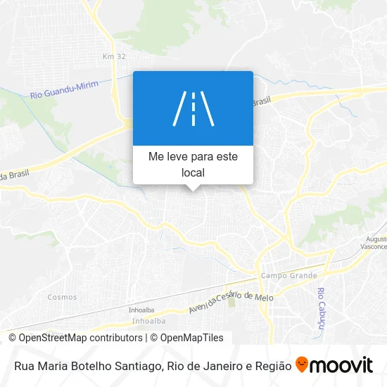 Rua Maria Botelho Santiago mapa