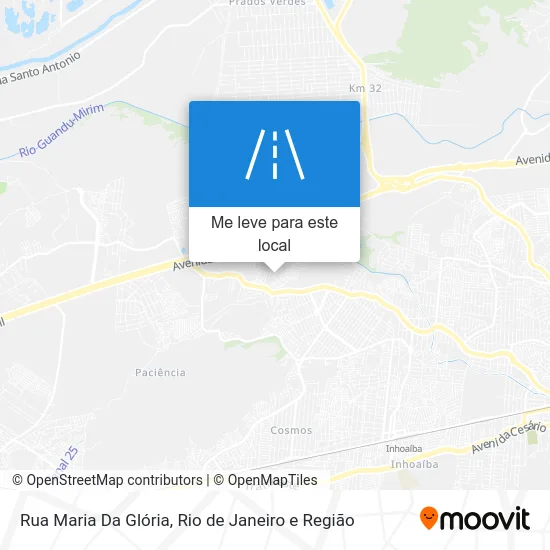 Rua Maria Da Glória mapa