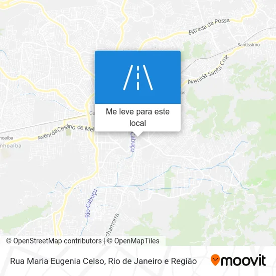 Rua Maria Eugenia Celso mapa