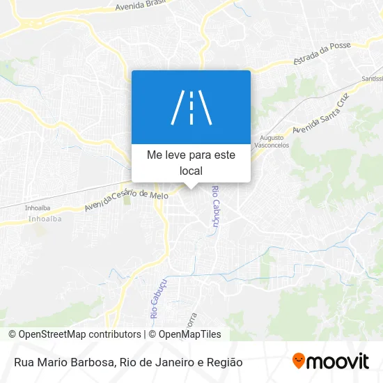 Rua Mario Barbosa mapa