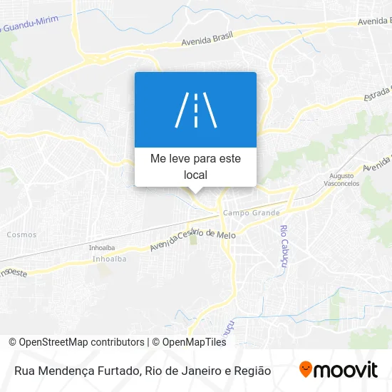 Rua Mendença Furtado mapa