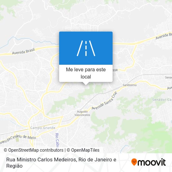 Rua Ministro Carlos Medeiros mapa