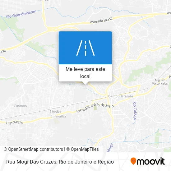 Rua Mogi Das Cruzes mapa