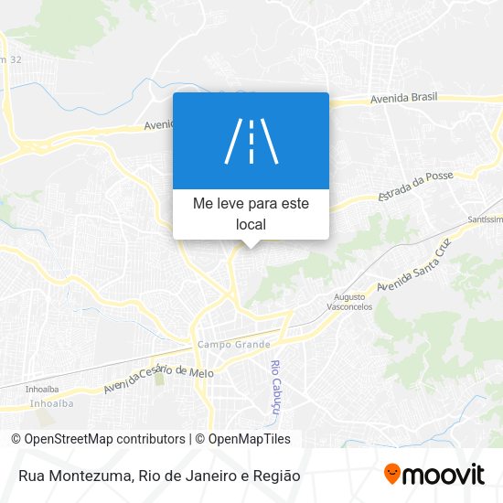 Rua Montezuma mapa