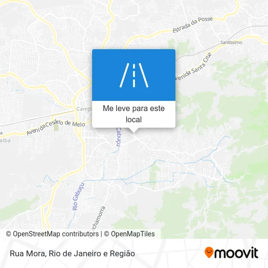 Rua Mora mapa