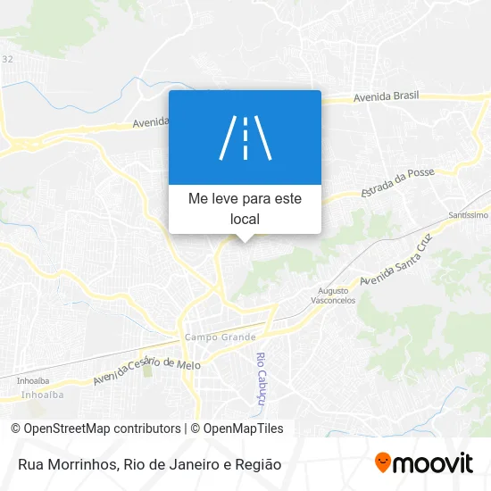 Rua Morrinhos mapa
