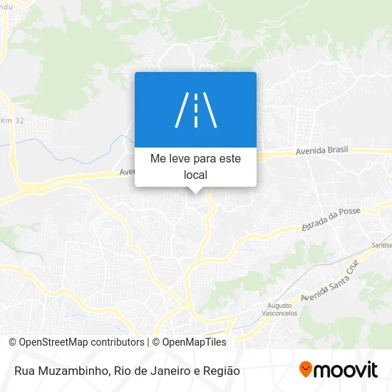 Rua Muzambinho mapa