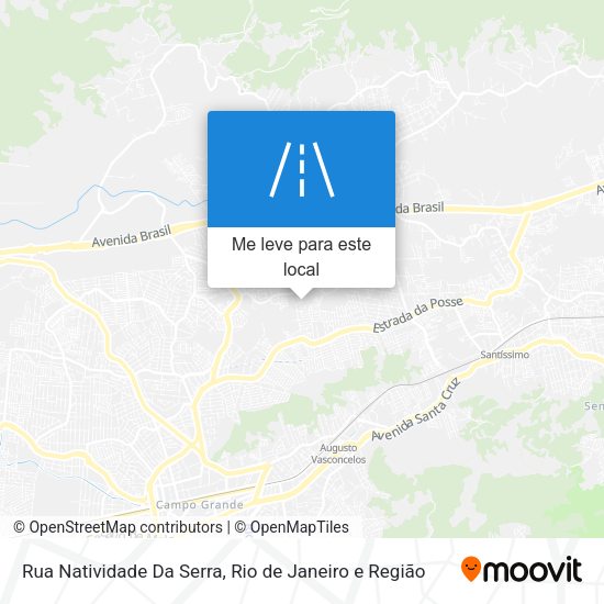 Rua Natividade Da Serra mapa