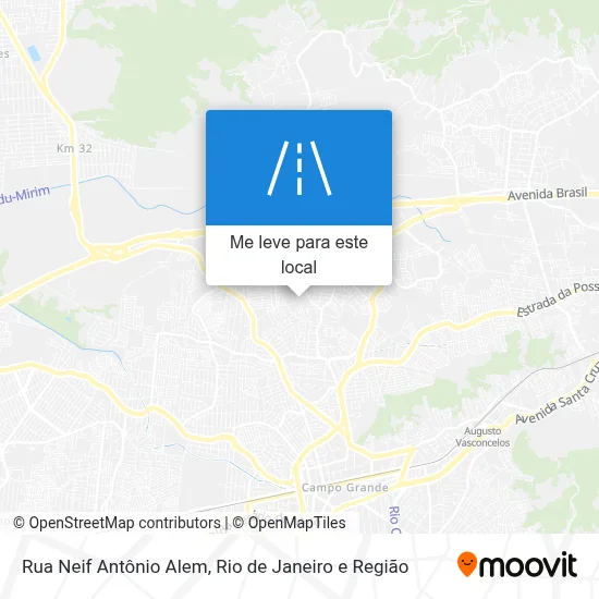 Rua Neif Antônio Alem mapa