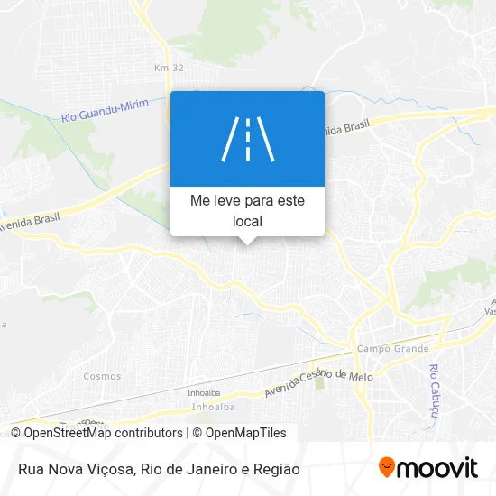 Rua Nova Viçosa mapa