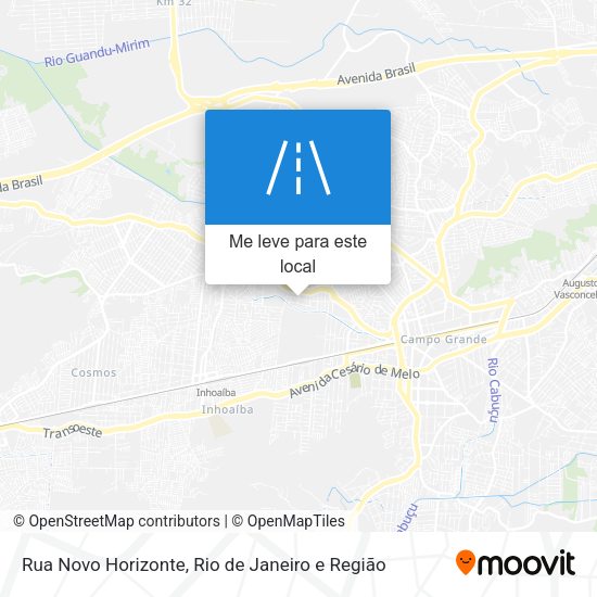 Rua Novo Horizonte mapa