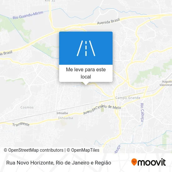 Rua Novo Horizonte mapa