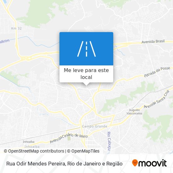 Rua Odir Mendes Pereira mapa