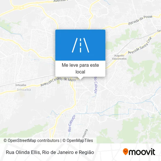 Rua Olinda Ellis mapa