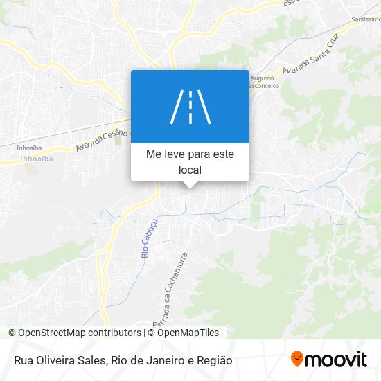 Rua Oliveira Sales mapa